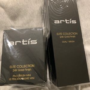 Artis Palm brush mini & oval 7 makeup brush bundle